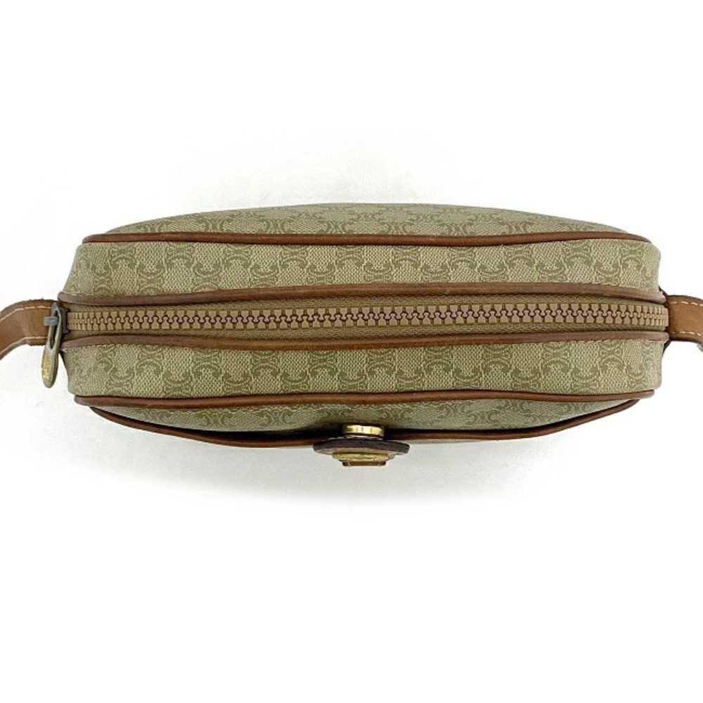 Celine Shoulder Bag Beige Brown Macadam Pochette Crossbody Camera All over - Picture 5 of 10
